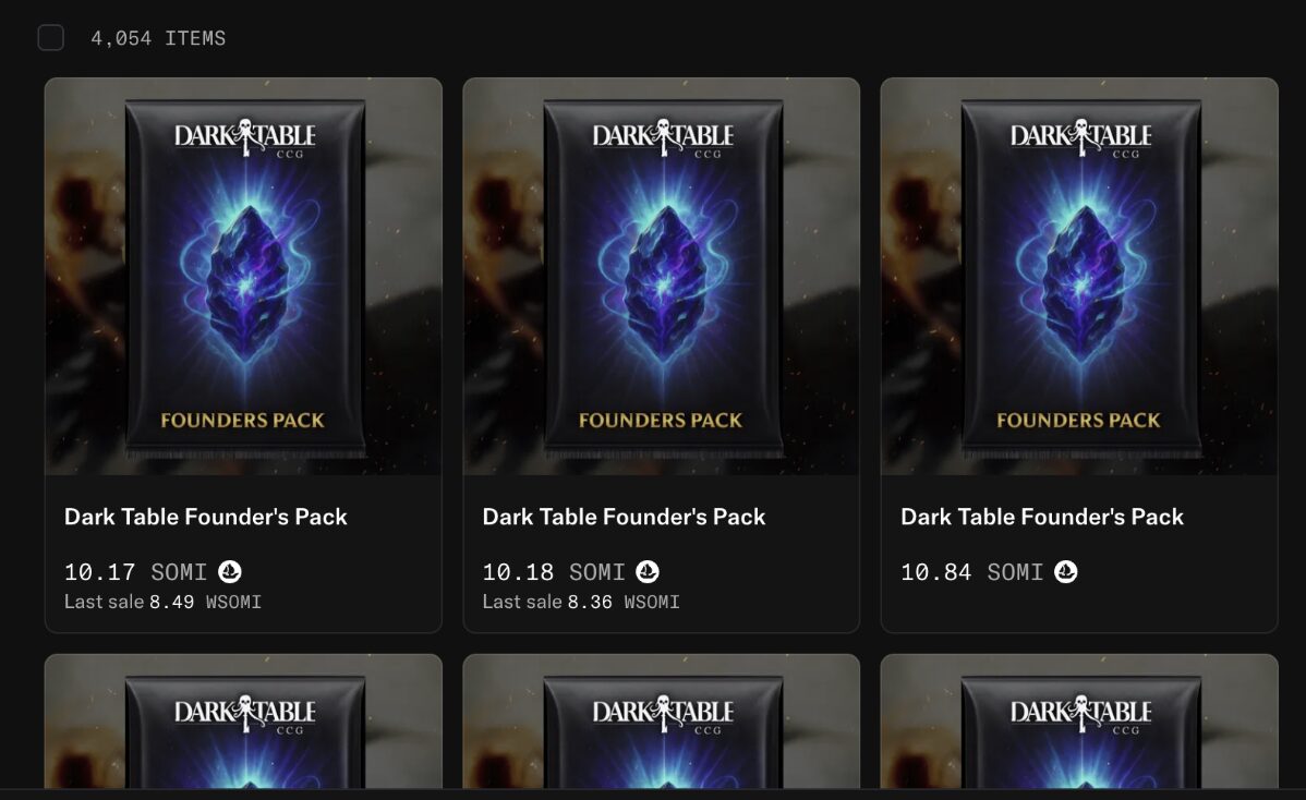Dark Table Founder's Packs