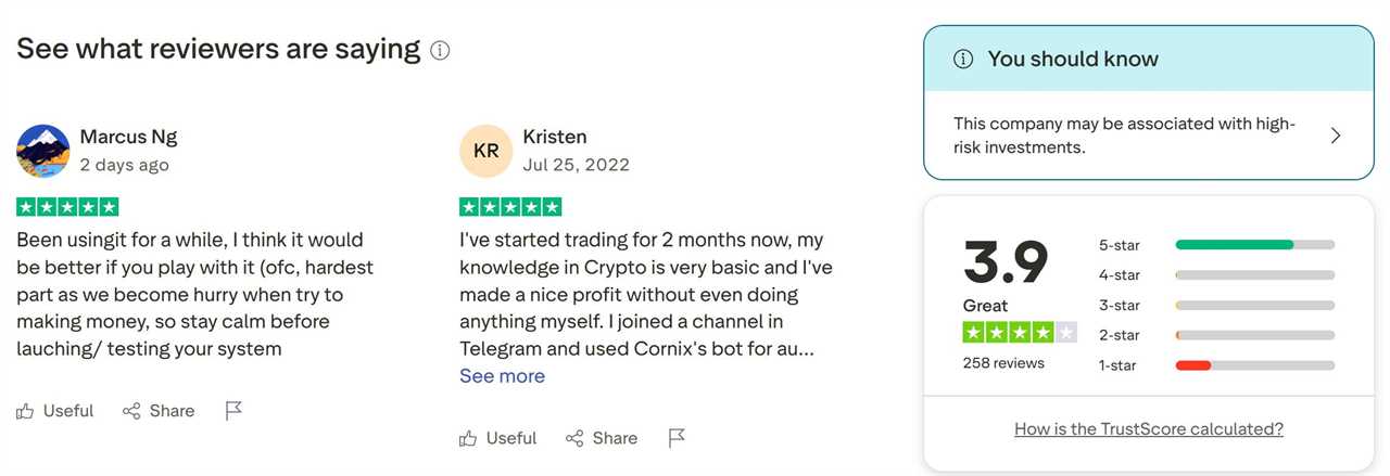Cornix Reviews on Trustpilot 