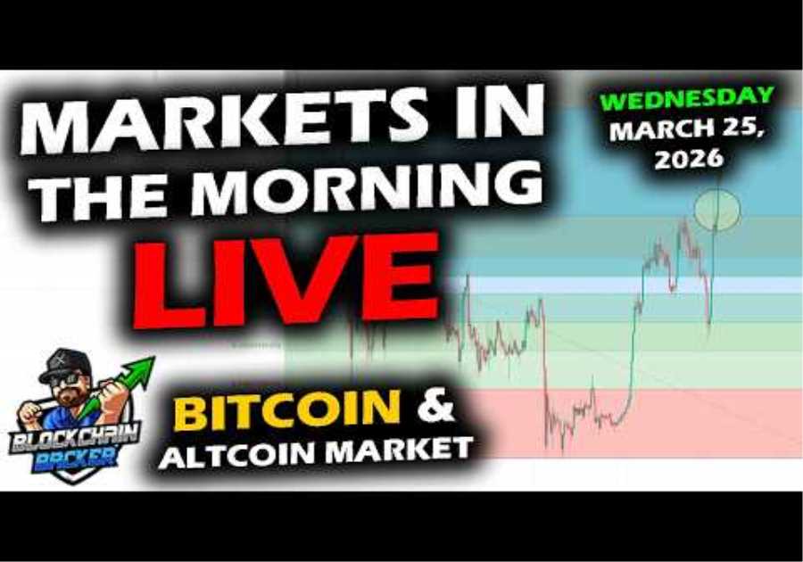 MARKETS in the MORNING, 3/25/2026, BTC $71,200, XRP $1.41, Gold $4,540, RTY 2,525, DXY 99