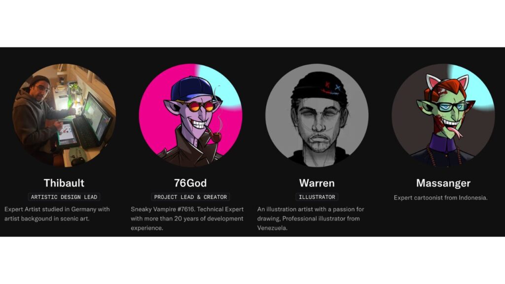 The team behind Nefarious Werewolf Society