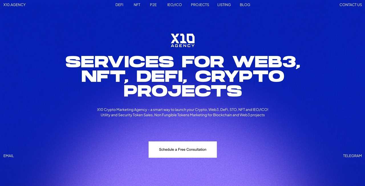 X10 Agency - Best Crypto Marketing Agencies