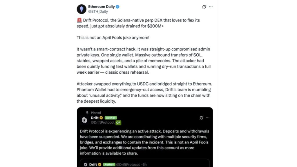 Solana Defi in crisis after $285M hack