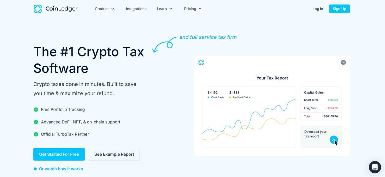 CoinLedger - Best for Easy Imports and TurboTax Integration
