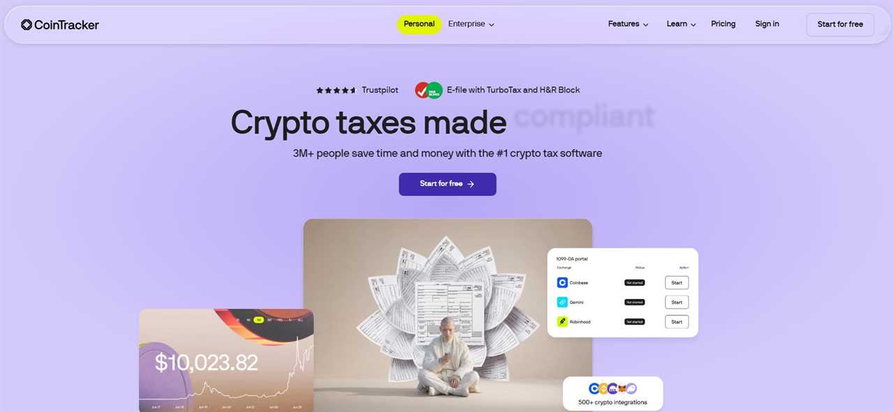 CoinTracker - Best for Coinbase Users and Tax Loss Harvesting