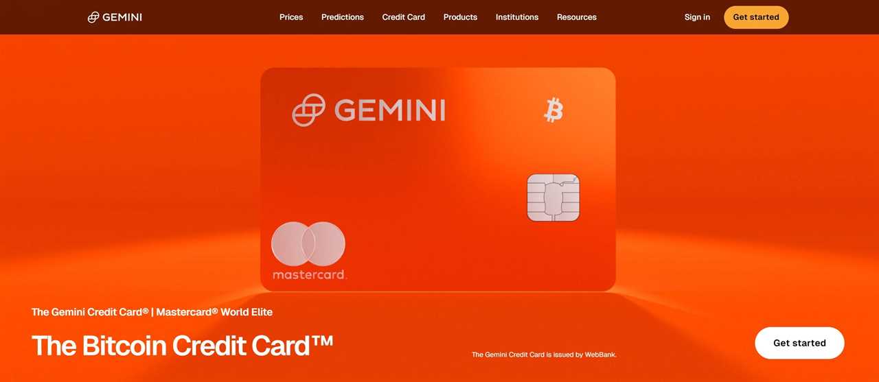 Gemini Credit Card - Best for Crypto-Savvy US Users