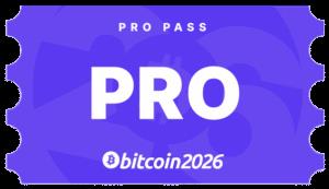 Bitcoin 2026 Pro Pass