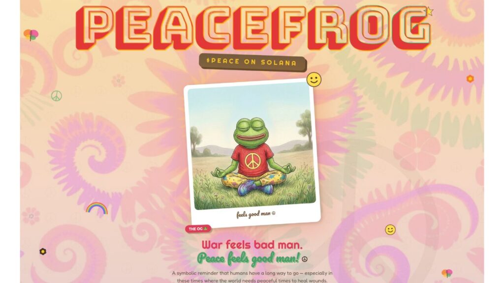 Peace Frog website