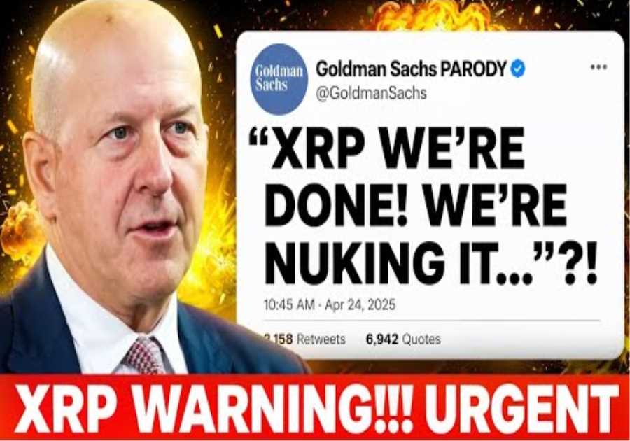 XRP MAJOR WARNING!!! GET ON THIS NOW! (GOLDMAN SACHS XRP)